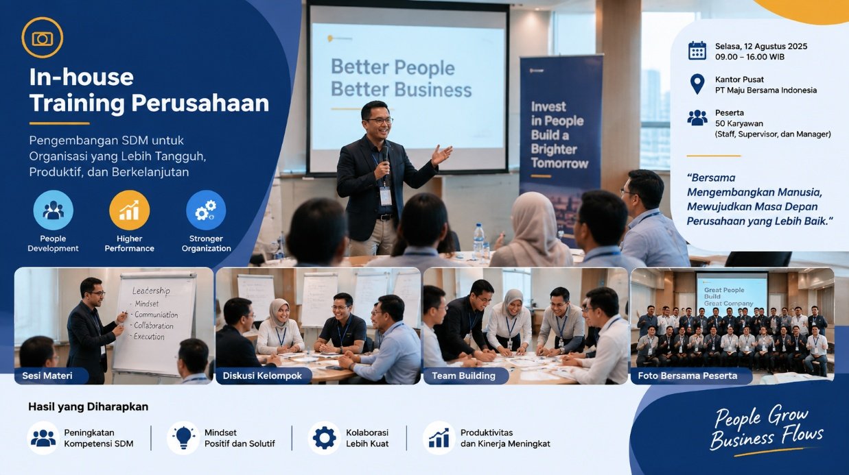 In-House Training Perusahaan — PT Maju Bersama Indonesia